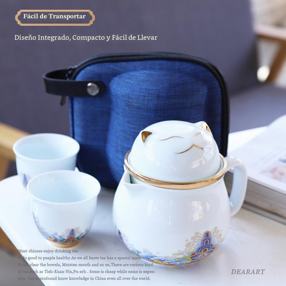 DEARART Hermosa taza de té con infusor y tapa, 300ml Capacidad Diseño lindo, fácil de limpiar Mantener caliente, Traje Viajes de oficina en casa, blanco