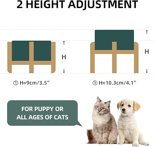 Miniatura 8 de Havniva Cuenco de cerámica antideslizante para perros cuenco de comida para perros, plato grande para agua para perros, cuenco de agua para perros