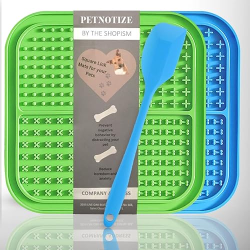 Tapete para lamer perros y gatos, diseño antideslizante, para eliminar el aburrimiento para perros, adecuado para alimentos húmedos para perros,