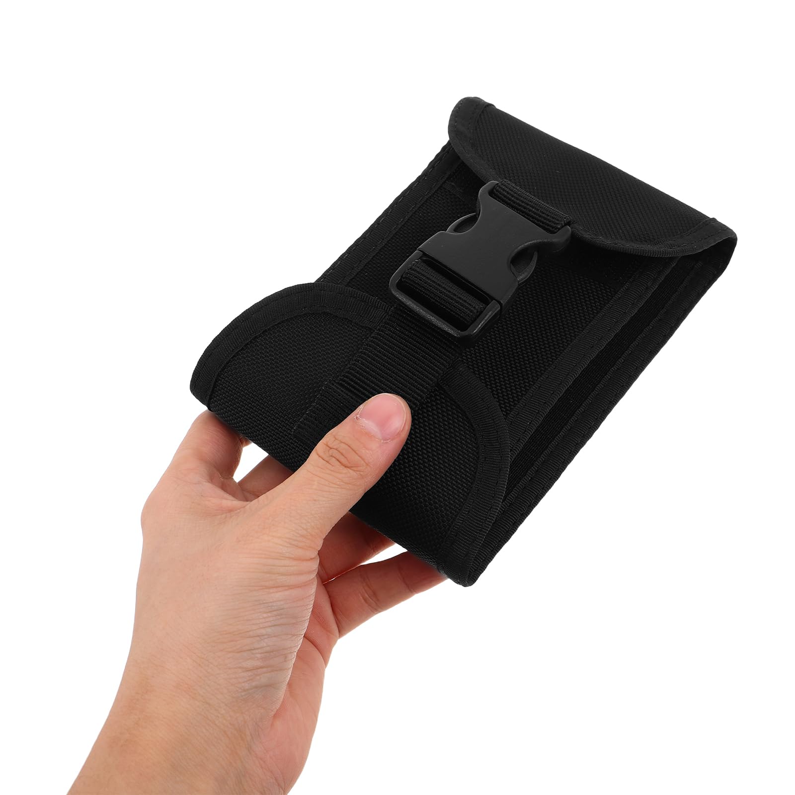 Pochette à Plombs de Plongée en Nylon Noir, Capacité 2-3 Kg, avec Double Fermeture Latérale Ajustable et Fixation Ceinture, Poche de Lestage Rotative pour Plongée Professionnelle