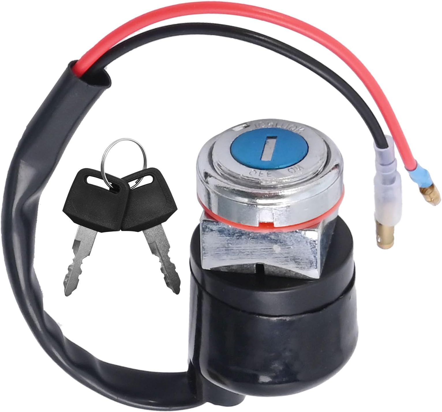Ignition Switch with 2 Key 35010-111-671 Replacement for Honda CT90 CL70 CB100 125S CL90 100 100S 125S S90 SL100 125 Replace# 35010-028-010 35100-324-761 35100-324-760
