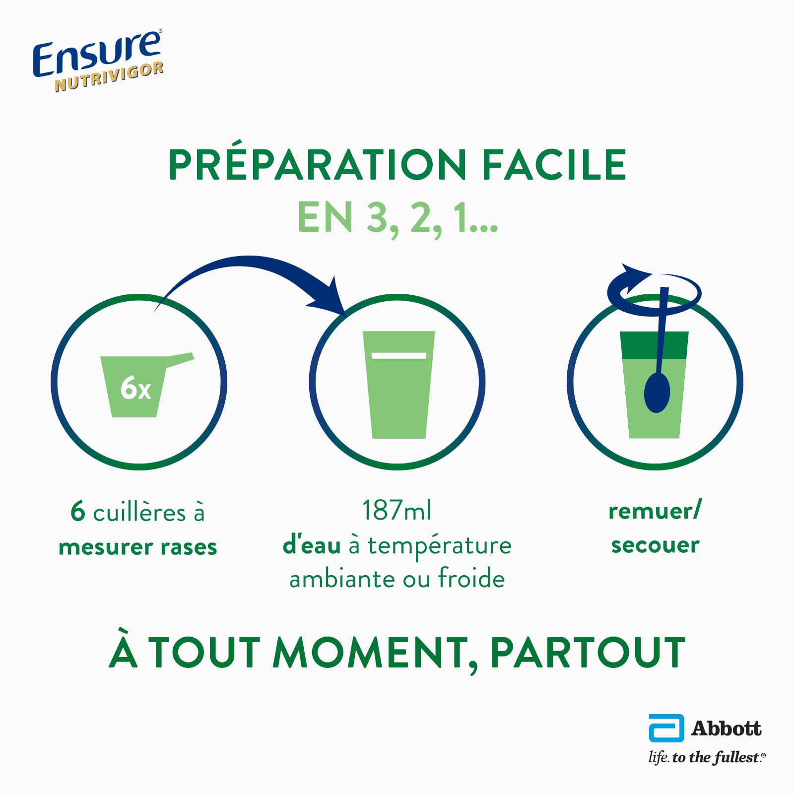 Ensure NutriVigor d'origine végétale - Complément alimentaire avec protéine, HMB et 27 vitamines et minéraux, y compris la vitamine C, le magnésium et le zinc - Saveur amande - 1 x 850g