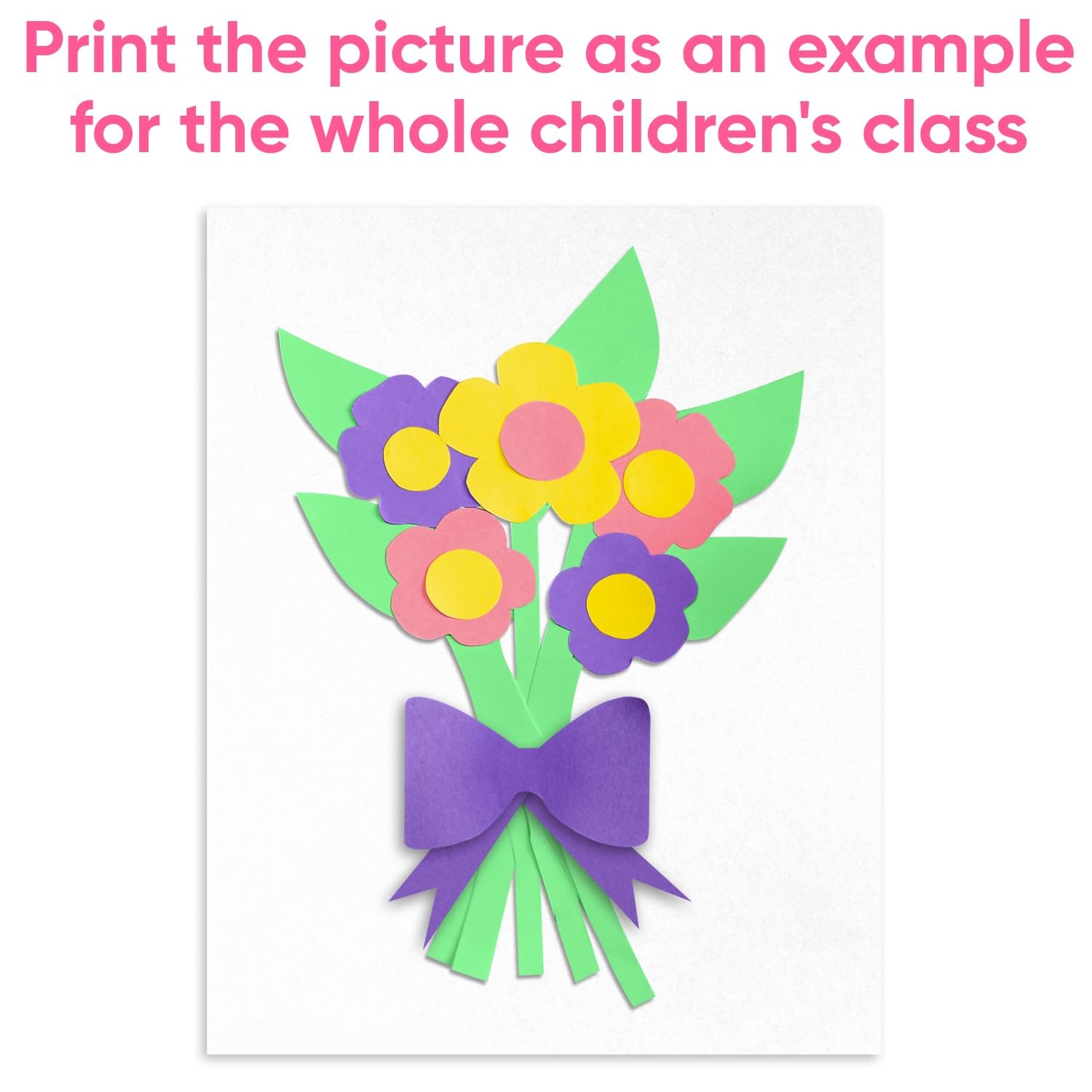 Lot de rouleaux de papier kraft pour la fête des mères (30,5 x 30,5 m) – Rose, blanc, lilas, jaune, vert clair – Fabriqué aux États-Unis pour travaux manuels, bricolage, école, emballage
