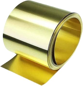 1 Meter H62 Brass Metal Thin Sheet Foil Plate Thick 0.05mm to 2mm Width 5mm to 20mm Color Thickness 0.1mm, Size Width 5mm