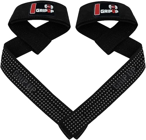 Correas de levantamiento de pesas para levantamiento de pesas, agarre de gel, correa de gimnasio resistente, soporte de muñeca de algodón,