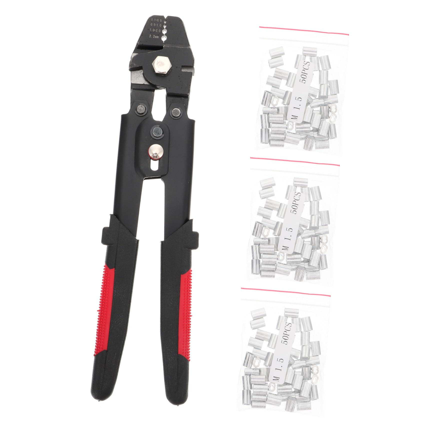 Gatuida Pinze Per Crimpare Cavi Metallici Spelafili Durevoli in Acciaio Inox Utensili Per Crimpatura Molla Per Cavi Guinzagli