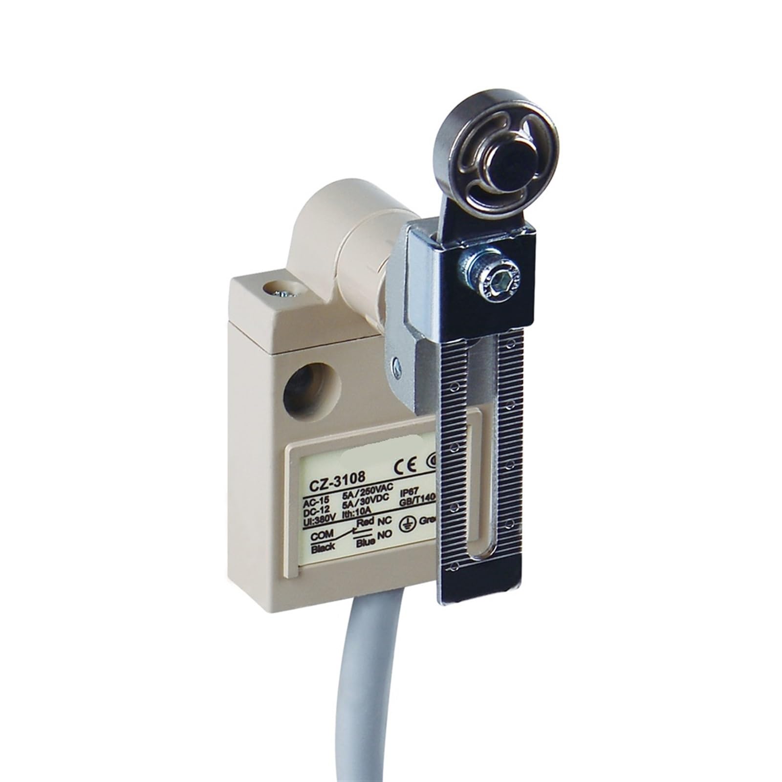 Interruptor de límite CZ-3108 con cable de 3m y carcasa de aluminio IP67 7