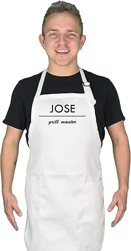 Miniatura 4 de Delantal de chef personalizado con nombre bordado, delantal de cocina personalizado para hombres y mujeres, delantal de chef para adultos, regalo