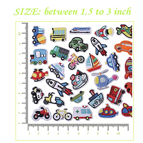 Harsgs Embroidered Car Patches, Cute Car And Vehicle Iron On/Sew On Patches Applique For Clothes, Dress, Hat, Jeans, Backpacks, Diy Accessories (Pack Of 30) #TOP5