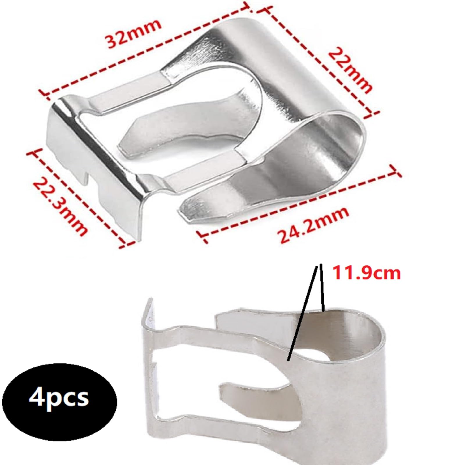 Clip Riparazione Tergicristallo PartyKindom - 2 Set Completi | Ricambio Per Auto - Foto 9