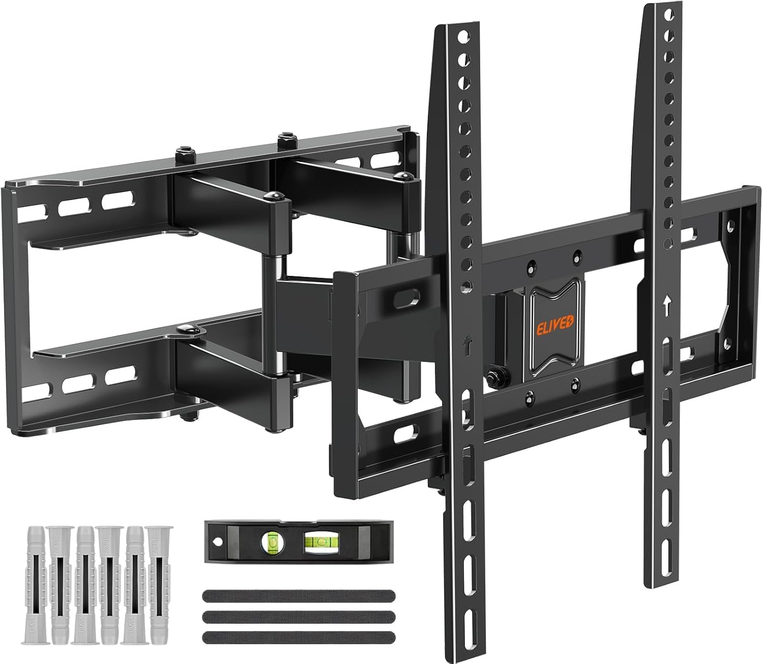Support Mural Tv Orientable Support Mural TV PERLESMITH Orientable 37-85 - Charge 60kg - VESA 600x400mm - Inclinaison Et Pivot Réglables Pied Tv Universel