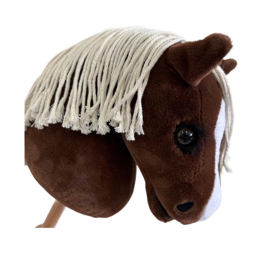 Equimed Hobby Horse Kid-Friendly Realistic Plush Toy Pony Child Exercise Toy (Medium Bingo) — image 1