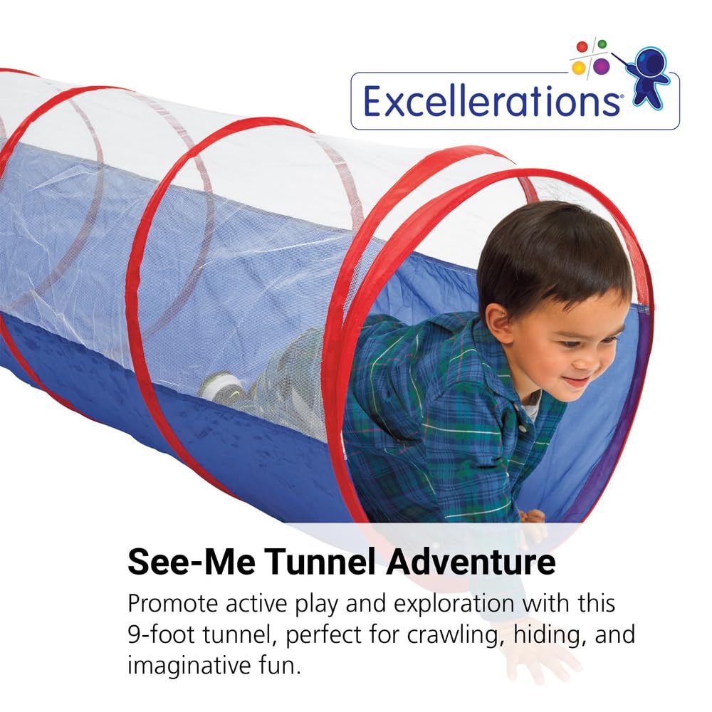 Excellerations See-Me Tunnel - 9'L (Item # TUN9FT)
