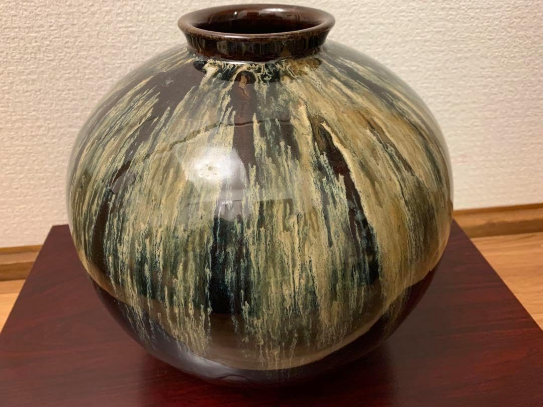 高取焼・壺】初代 鬼丸雪山・壺・1点限定(ツボ)・至高の逸品 筑前野間