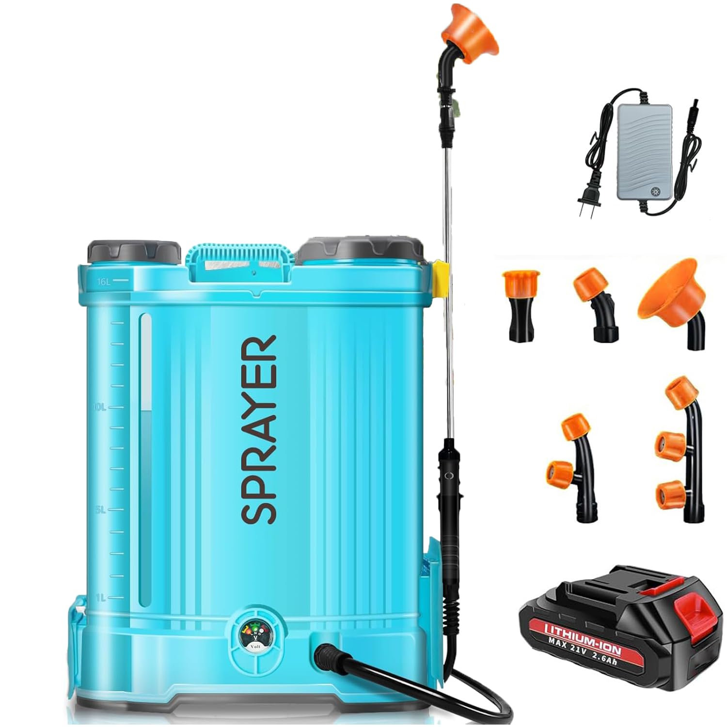 Amazon.co.jp: 電動噴霧器 (マキタ互換 18V対応) 充電式 背負式16L