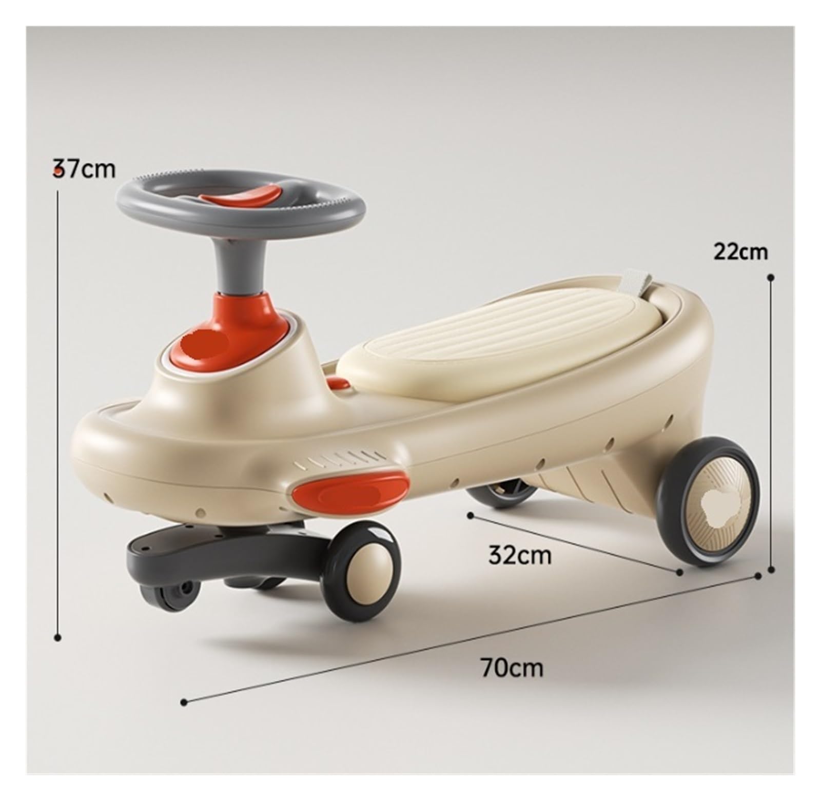 Wackelauto, Wiggle Auto-Schaukelauto for Kinder, Spielzeug for Aufsitzen, Stauraum unter dem Sitz, geräuschlose Räder, for Jungen und Mädchen, for Spielen im Innen- Außenbereich, Schaukelkarte(Blu)