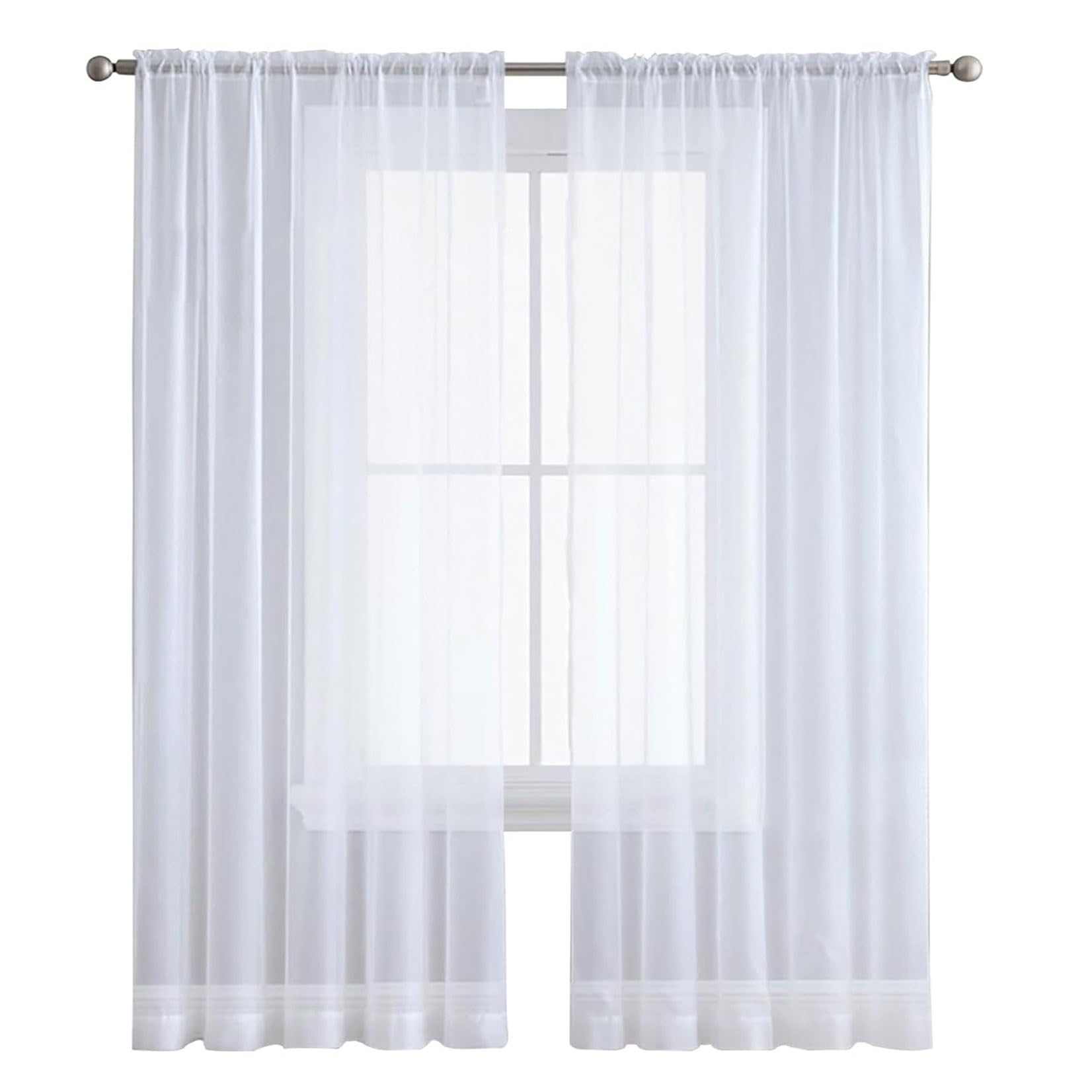 Cortinas salón modernas translúcidas: la solución perfecta para ganar luz y privacidad