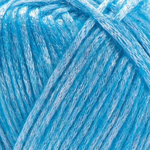 Image of YarnArt Melody Variegated Chainette - Metallic Sheen Fiber for Knitting, Crochet & Embroidery, 100g (3.5 oz) Skein, 230m (251 yd), Premium Blend of 70% Polyamide 21% Acrylic 9% Wool (893)
