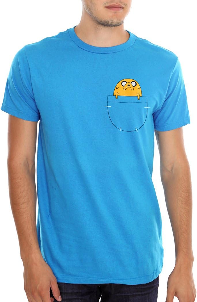 Jake in Pocket T-Shirt-Small Teal