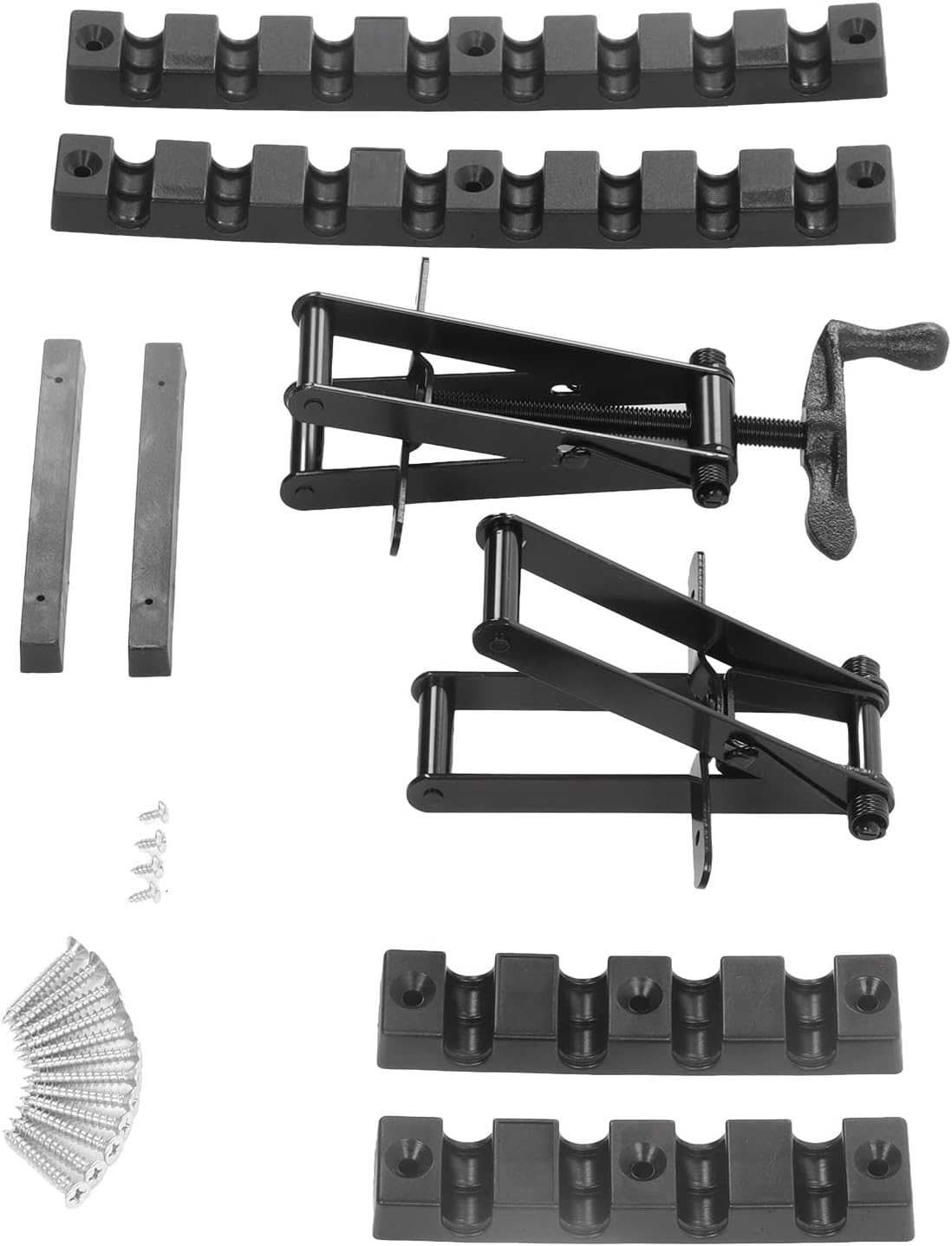 4 Way Pressure Release Clamp Wood Panel Corner Positioning Clamping Bracket, Adjustable 4 - Way Panel Fixed Clamp with Screws for Clamping Large Woodworking Projects