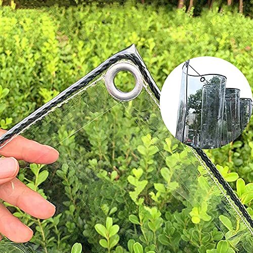 Lona transparente impermeable resistente al desgarro con vinilo 100% estanco 2