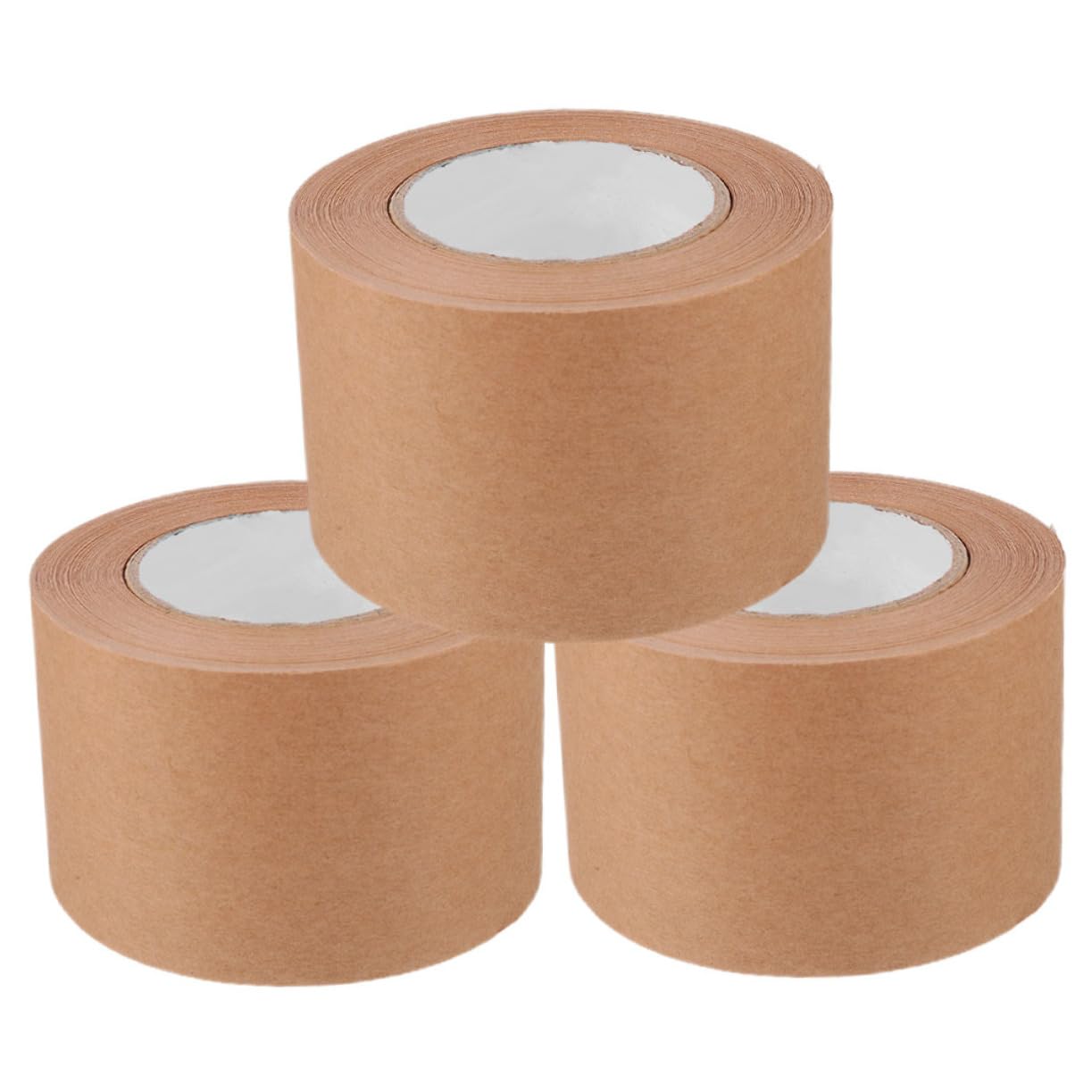 NUOBESTY 3 Set 3 Set Di Nastro Di Carta Kraft Nastro Da Imballaggio Kraft Resistente Di Marcatura Di Spedizione Di Tenuta Di Carta Marrone 3 * 3