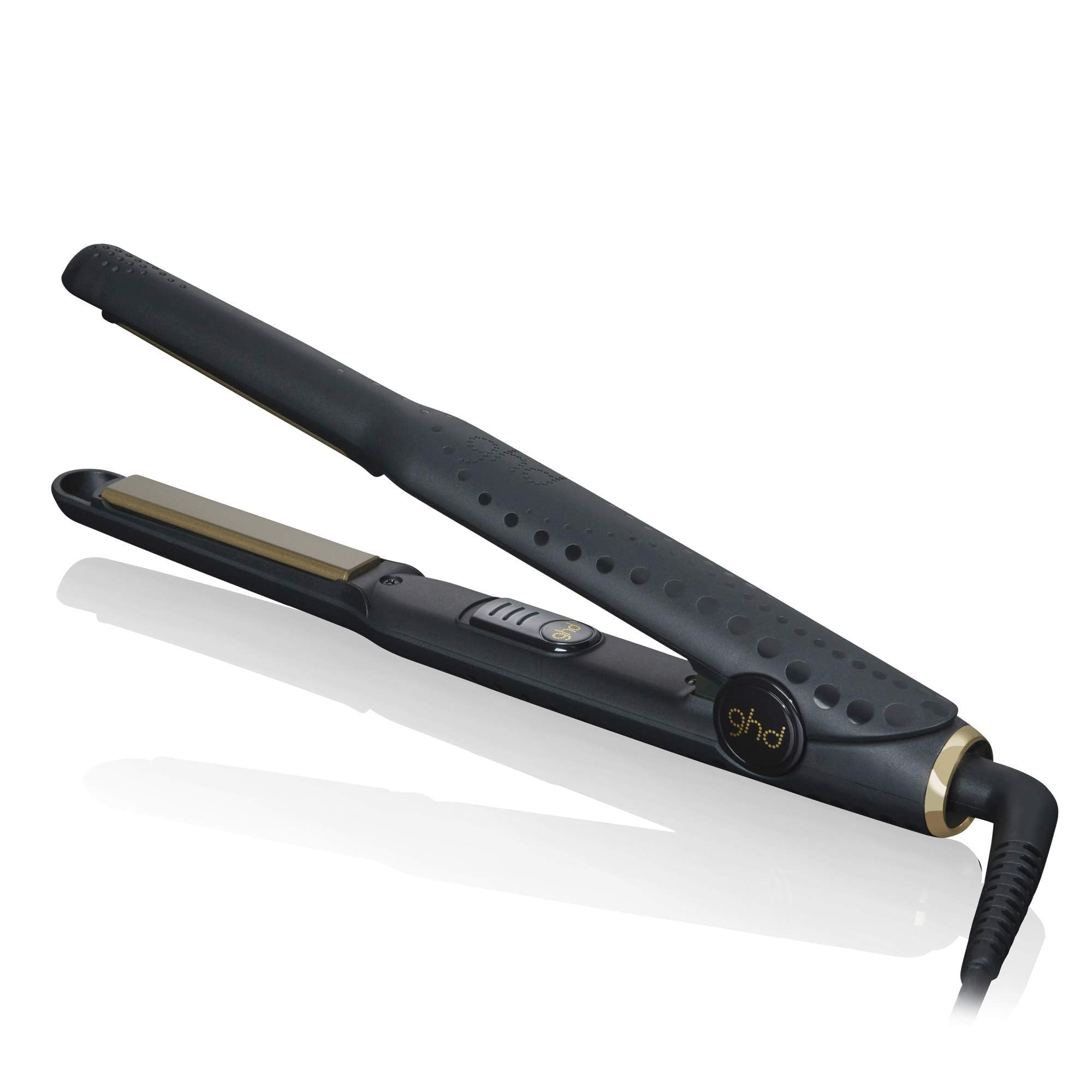 ghd mini styler - Plancha de pelo profesional para cabello corto y flequillo con placas de 12,7mm de ancho, unisex para mujer u hombre, peinados de precisión, placas cerámicas, negro