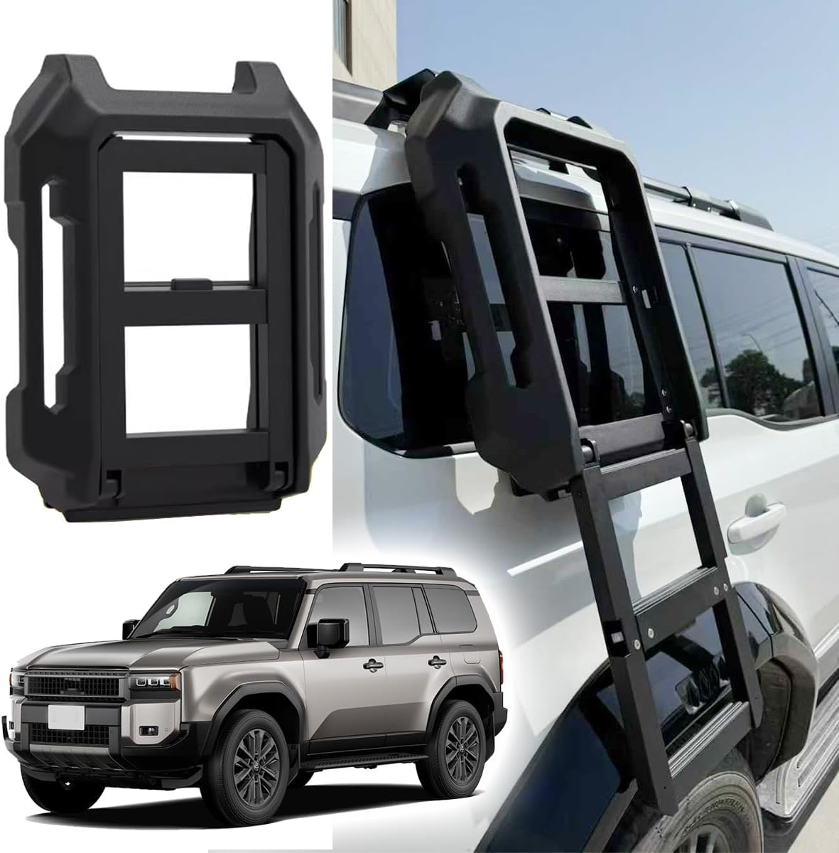Side Access Ladder Roof Step Accessories fit for LC250 J250 Land Cruiser 2024-2025(Climbing ladders)