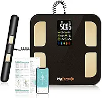 Balança Bioimpedância Smart Display 8 Sensores com Display VA WF05 Balança Digital Corporal com Homologação Anatel.