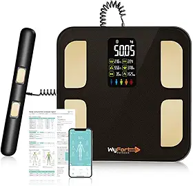 Balança Bioimpedância Smart Display 8 Sensores com Display VA WF05 Balança Digital Corporal com Homologação Anatel.