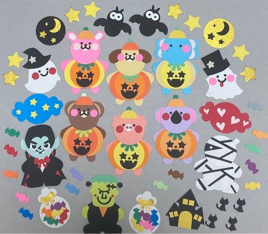 クラフトパンチ ハロウィンセット\( 'ω')/ ◇クラフトパンチ◇ミニ壁画◇アルバム◇メッセージカード