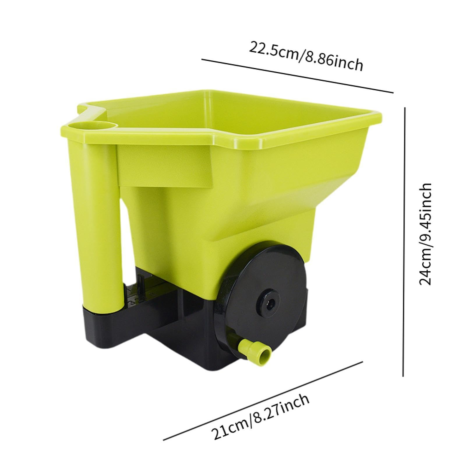 Spandiconcime Manuale con Manico Ergonomico Robusto in Pp Utensile da Giardinaggio Pratico E Riutilizzabile Distributore Grande capacità Versatile Acc, Giallo