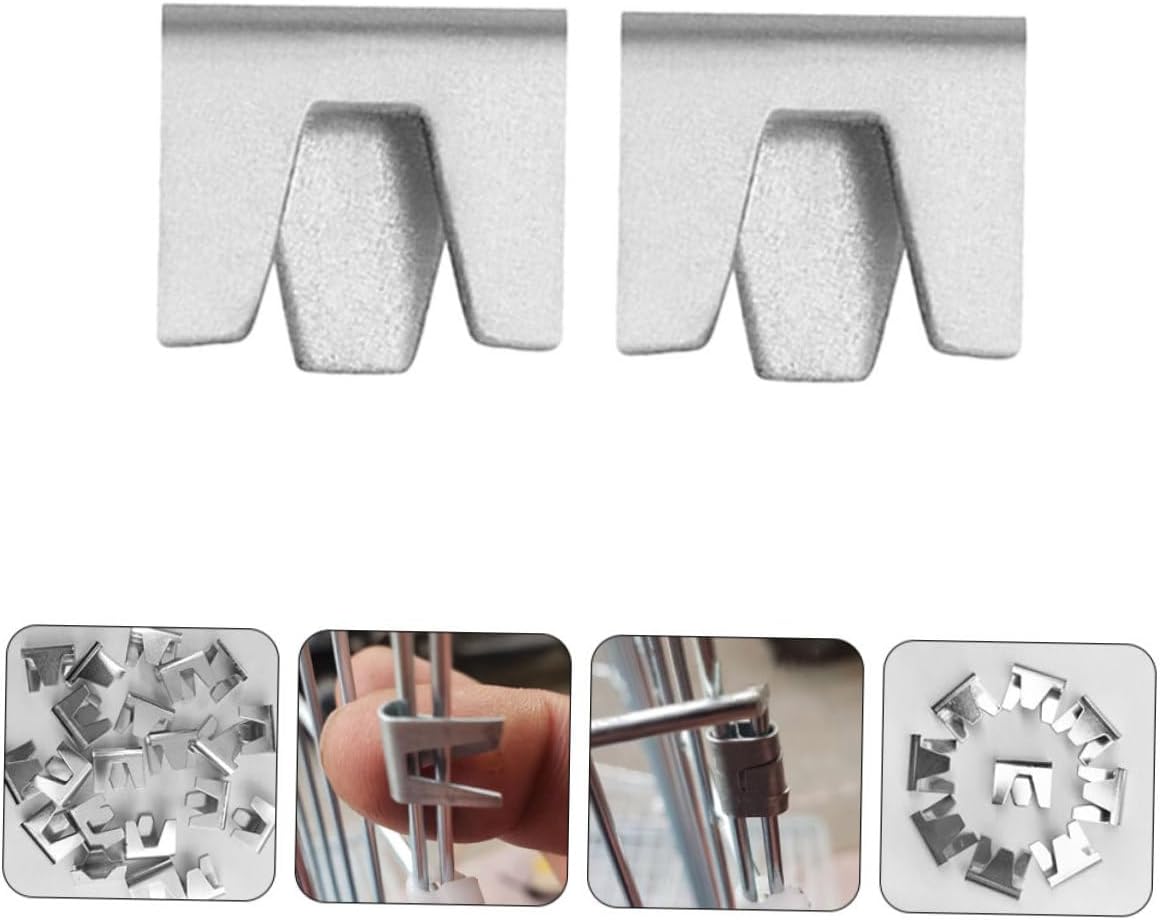 SUPVOX 50pcs Wire Cage Buckle Clips for Pet Cages Clamp Design to Secure Rabbits Birds and Animals Easy Installation for and Reliable Use