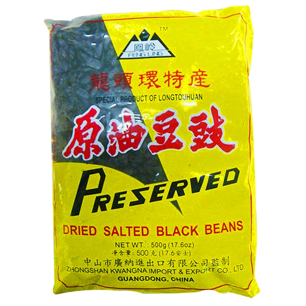 Fengling Preserved Dried Salted Black Beans - 500 Gm
