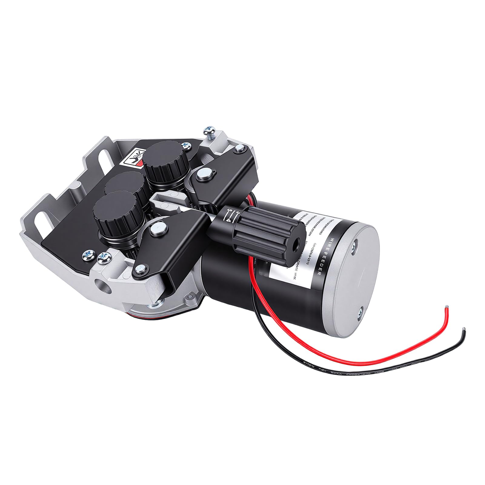 AUNMAS Silnik Podajnika Drutu Spawalniczego MIG 70 W, 2-18 M/min, 4-rolkowy Podajnik Drutu Metalowego do Spawania metodą MIG MAG, Spawanie Argonem z osłoną ze Stopu Aluminium, do