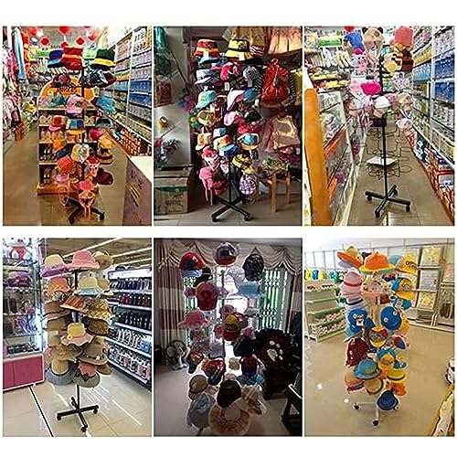 Présentoir à chapeaux rotatif blanc pour organiser votre dressing