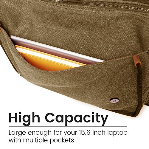 Vintage Military Messenger Bags Men Women Canvas Shoulder Bag Satchel