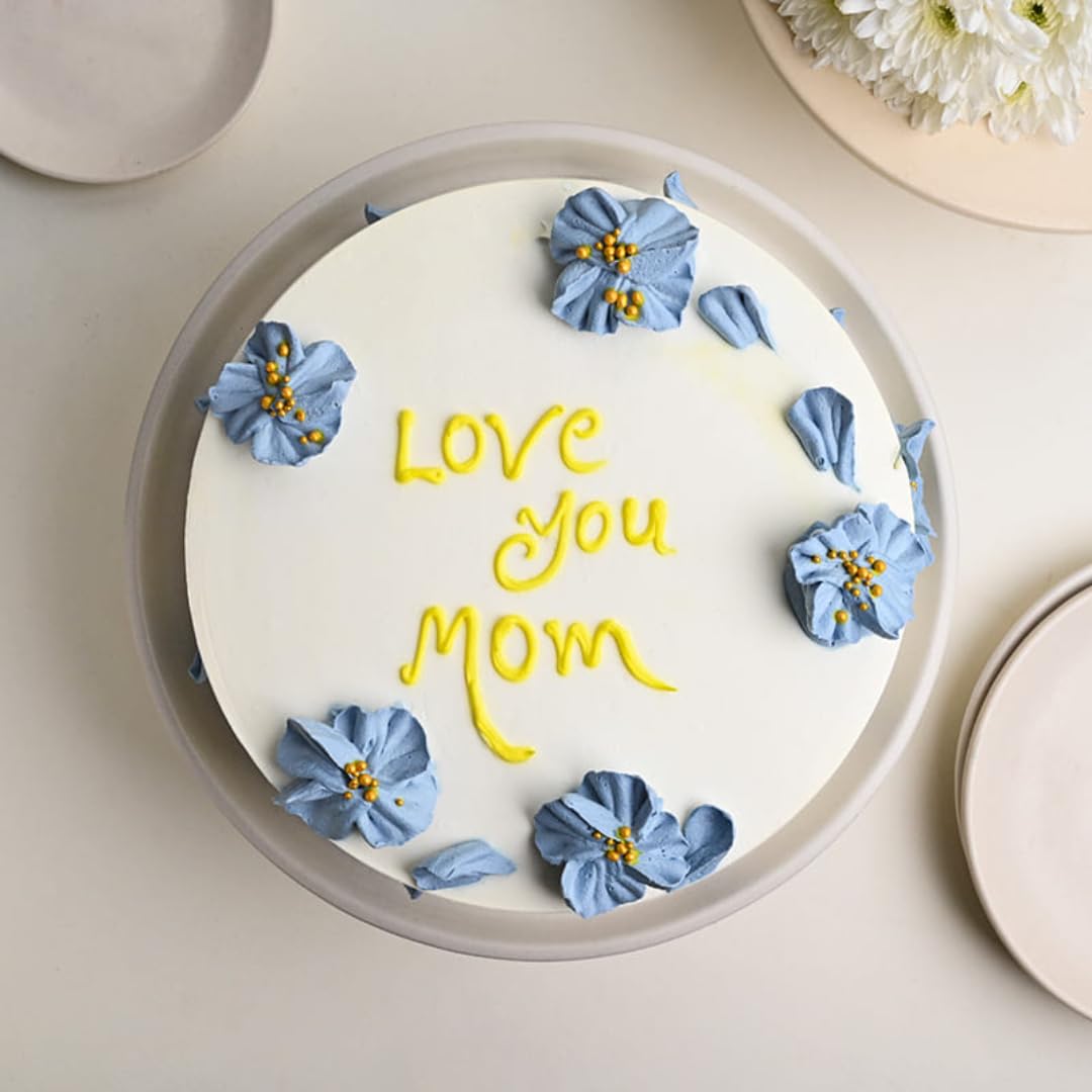 FlowerAura Delicious Fresh 1.5Kg Floral Frosted Eggless Pineapple Cake For Birthday Gift & Mothers Day Cake For Mom | Mother | Maa | Mother-In-Law | Amma (Same Day Delivery)-image-16