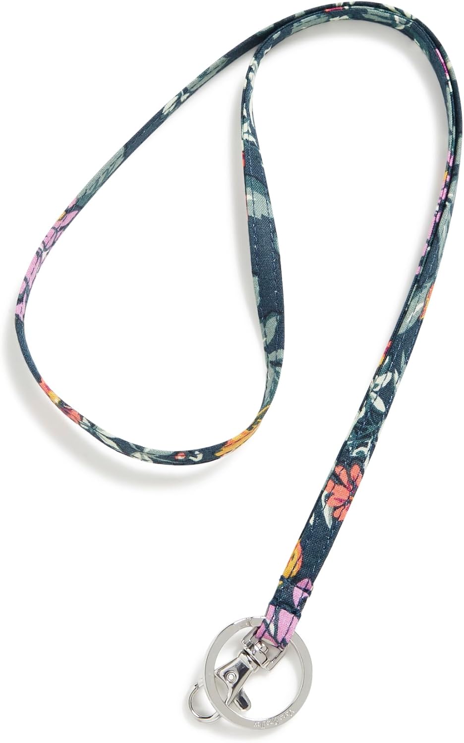 Vera Bradley Women's Cotton Lanyard, Fresh-Cut Floral Green, One Size
