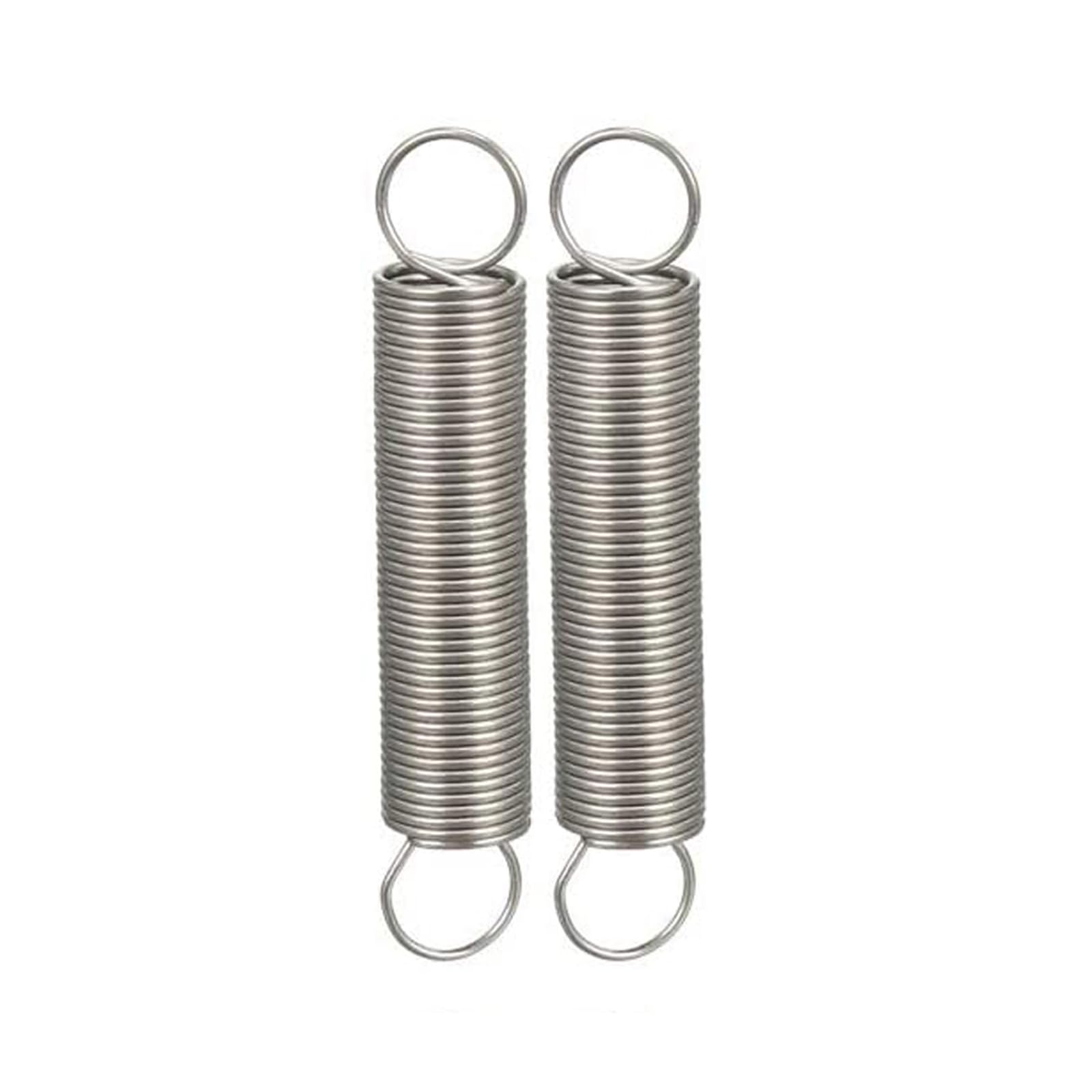 WSYCWG 2 Pcs Stainless Steel Extension Spring Extended Compressed Springs Dual Hook End Suitable for Industrial Building and Home,0.8×10×60mm
