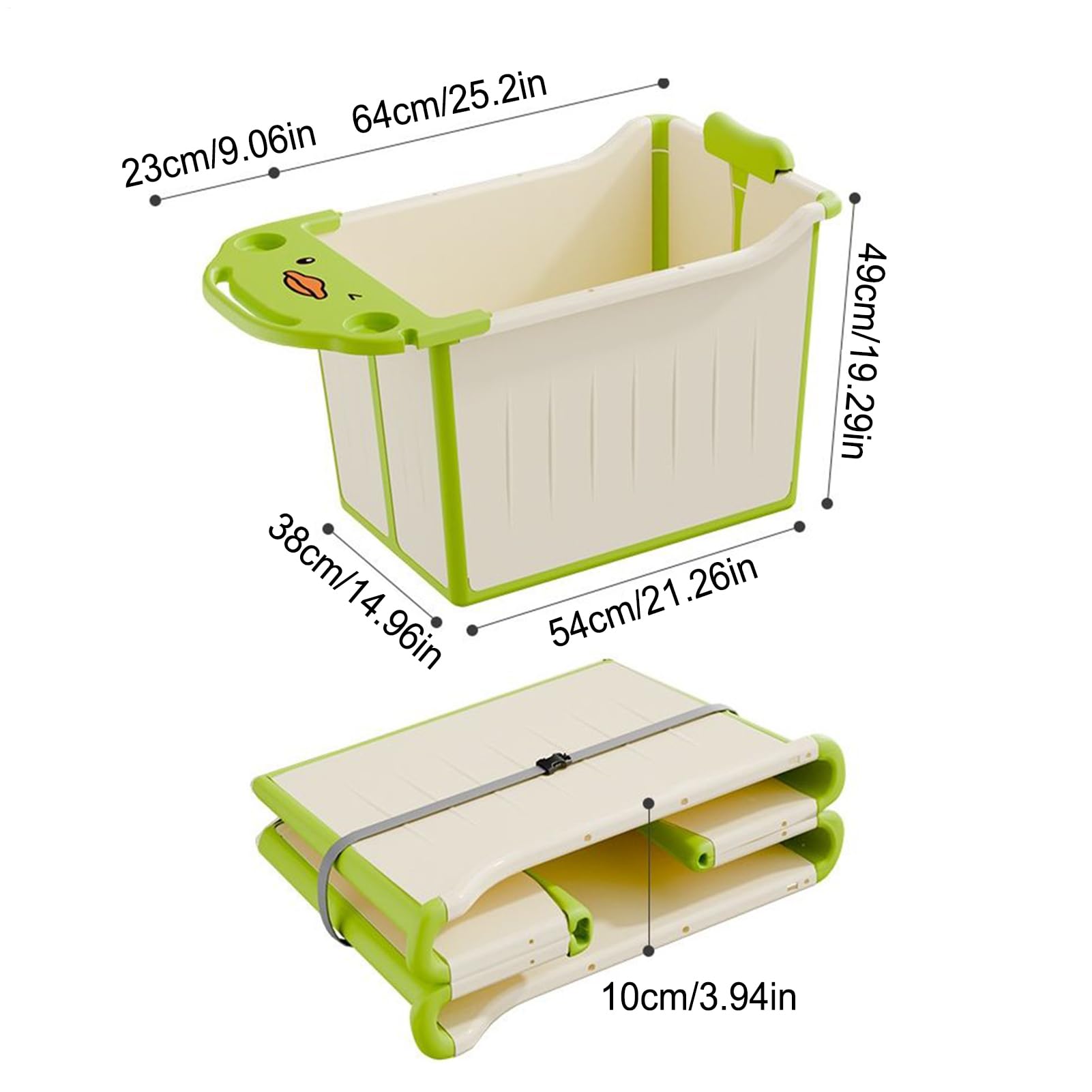 Vasca Da Bagno Portatile Per Facile Da Riporre Vasca Per Bambini Seduti | Supporto Pratico Vasca Ergonomica Da Viaggio Per Casa Bagno Appartamento Vacanza