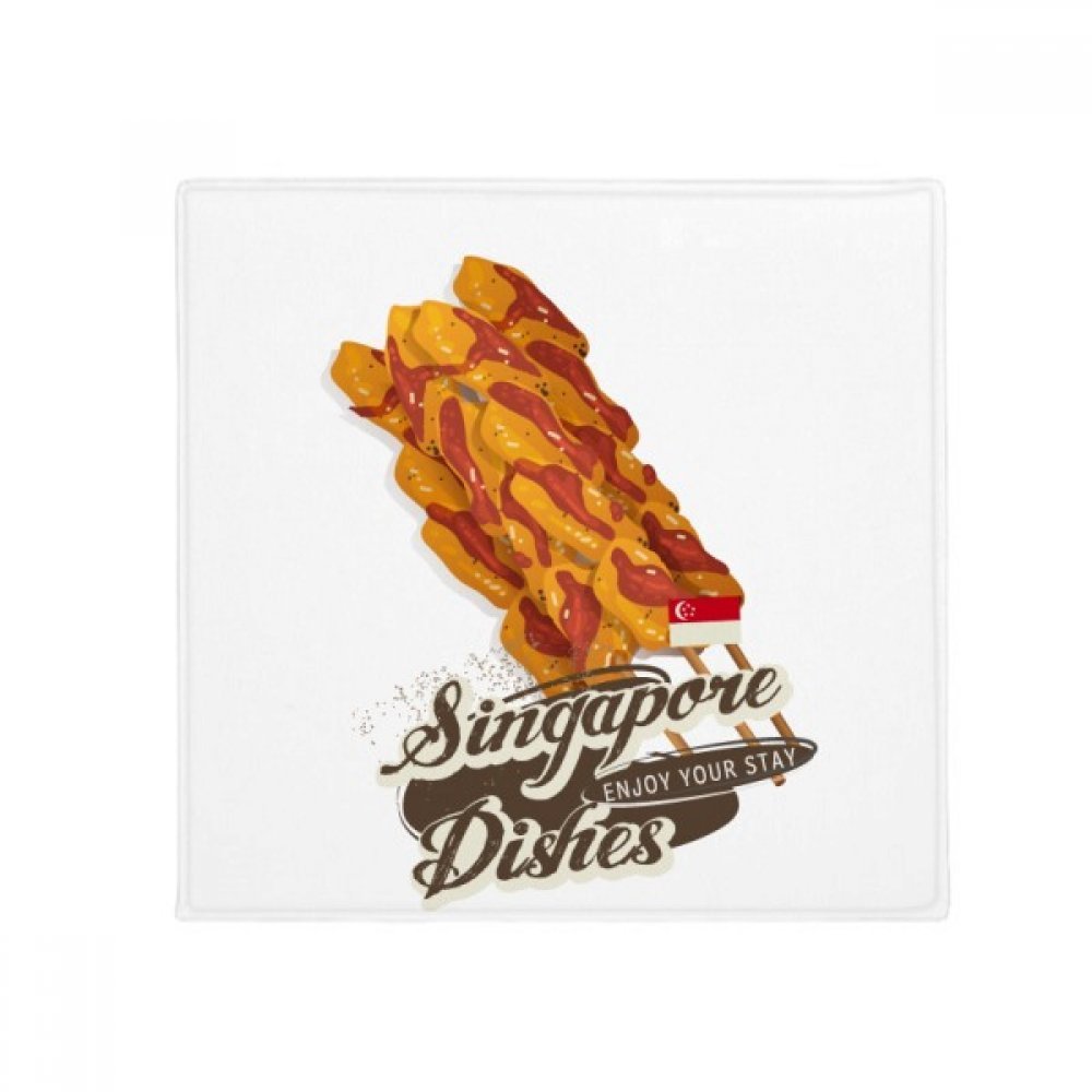 Tapis de sol Singapour Satay antidérapant multiusage 50x50cm