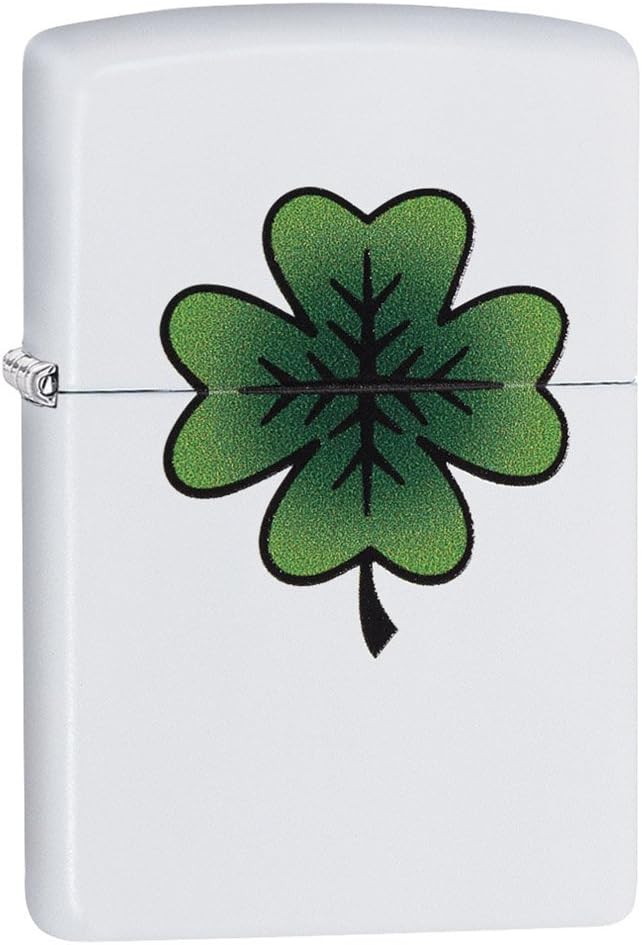 Zippo Clover Design Pocket Lighter, High Polish Chrome, One Size (ZO24699)