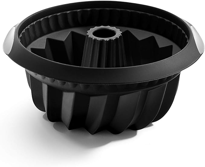 Lékué Molde repostería Savarín hondo, 22 cm, silicona platino color negro oferta Amazon