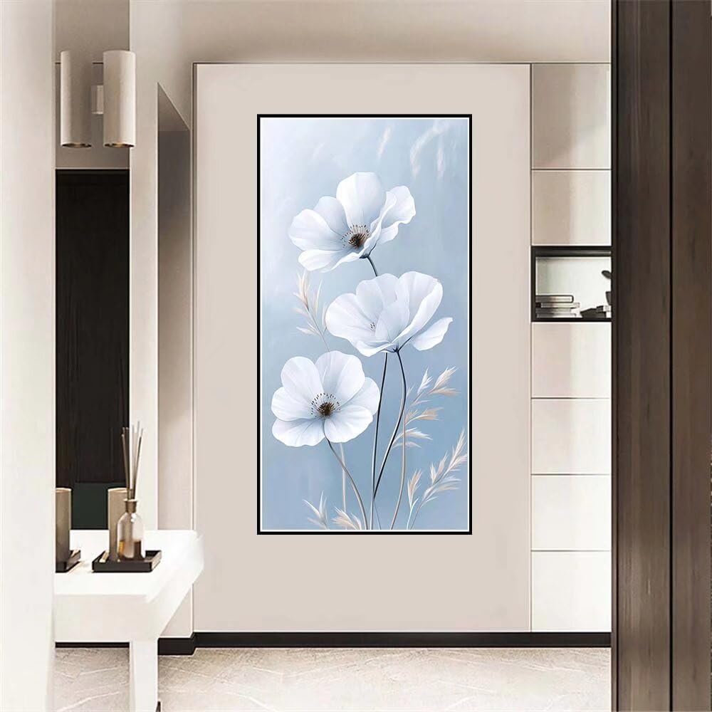 Grande Dipingere con i Numeri 60x120cm Dipingere con i Numeri Adulti Fiore Paint by Numbers Hobby Creativi Adulti e Principianti fai da te Kit Completo Craftoria,Decorazioni Casa Regalo Piante-y1293