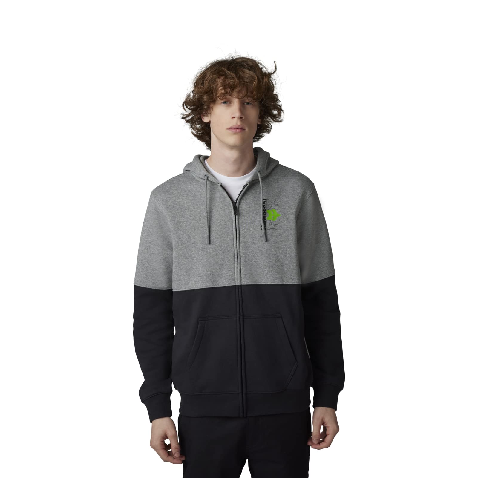 Amazon.com: FOX X KAWI ZIP FLEECE HOODIE Heather Graphite