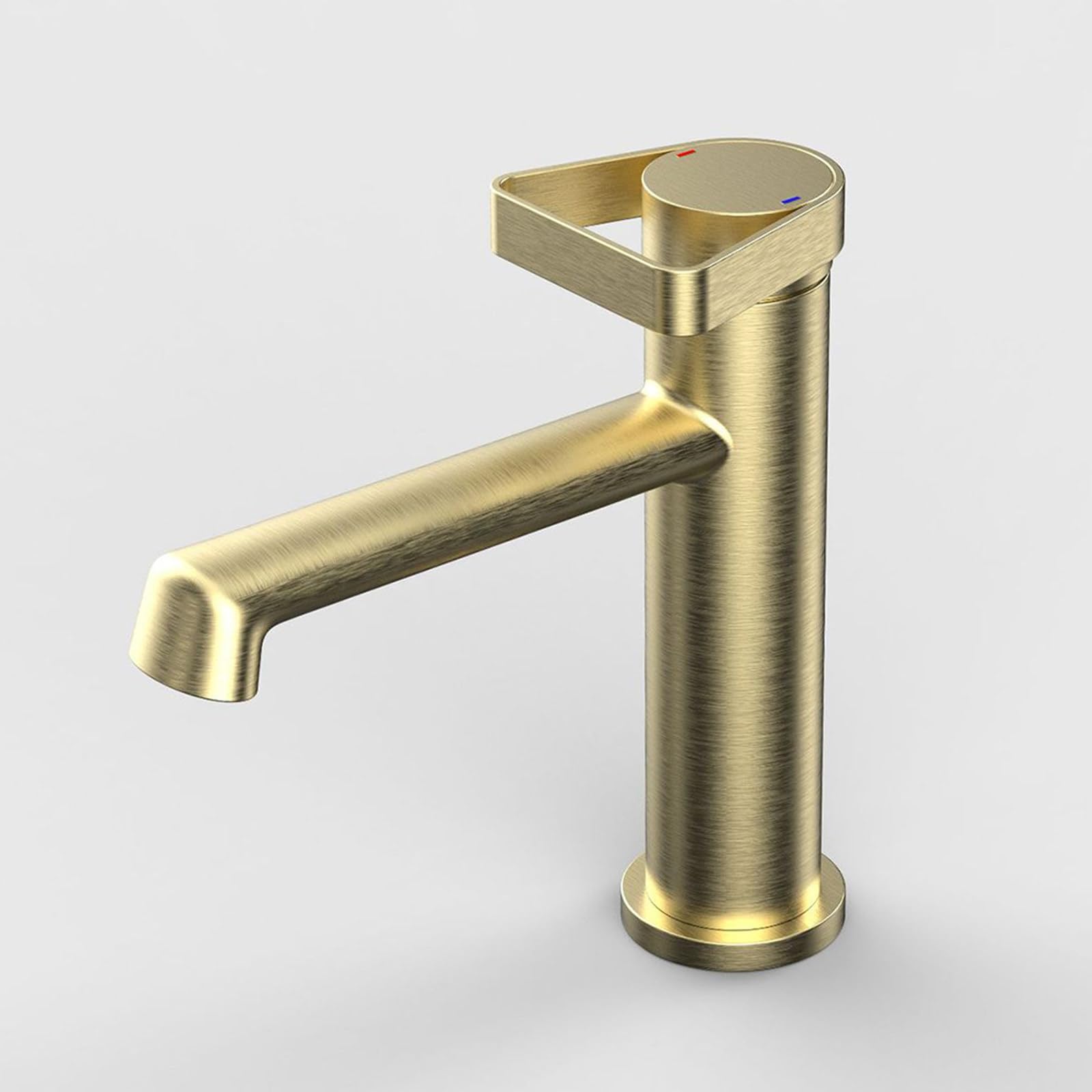 HCFYAUIS Bathroom Single Handle Single Hole RV Lavatory Vessel Sink with Hot and Cold Water, Bathroom Washbasin Brass Utility Sink