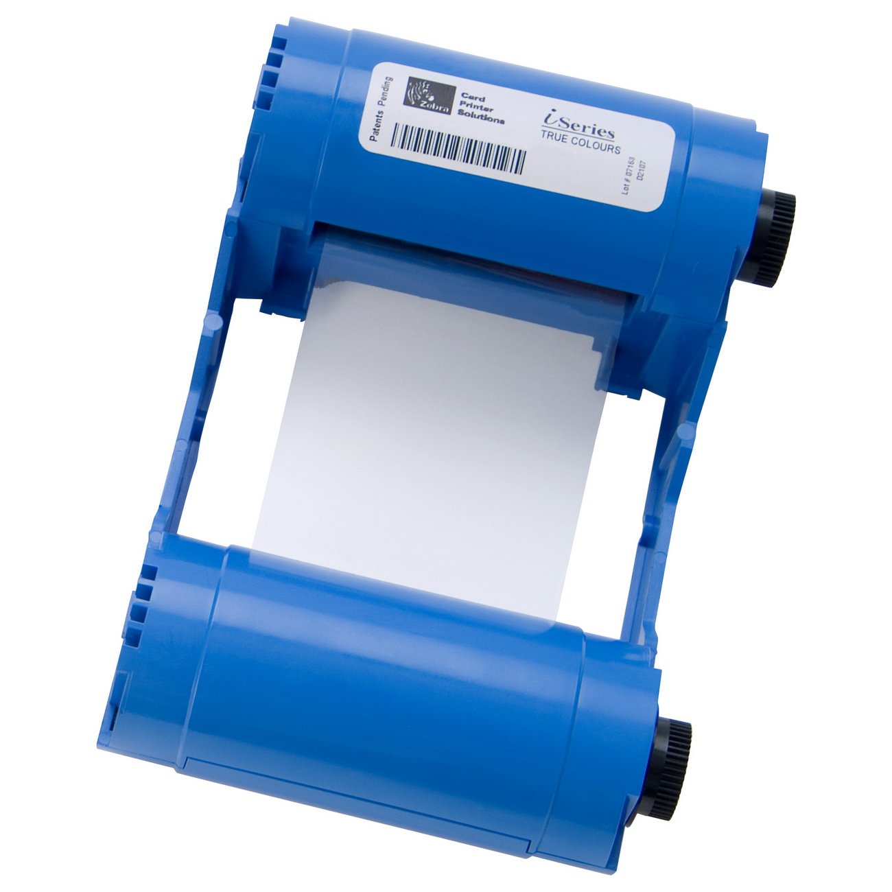 Zebra card 800017-248 I Series Cartridge Ribbon with 1 Cleaning Roller for P120I Printer, YMCKOK True Color