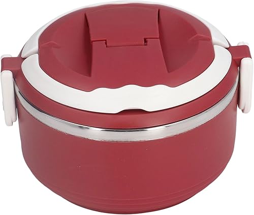 LIZEALUCKY Bento Boxes - Lonchera de acero inoxidable con aislamiento portátil, de una sola capa, para la escuela y la oficina