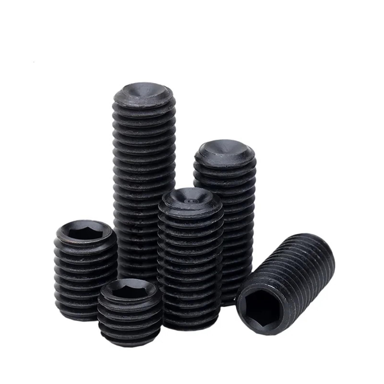 Tornillo De Fijación Grado 12,9, M20, M24, Acero Al Carbono Negro, Tornillos Extremo Cóncavo, Hexagonal, 1 Ud(75mm,M24-1pcs)